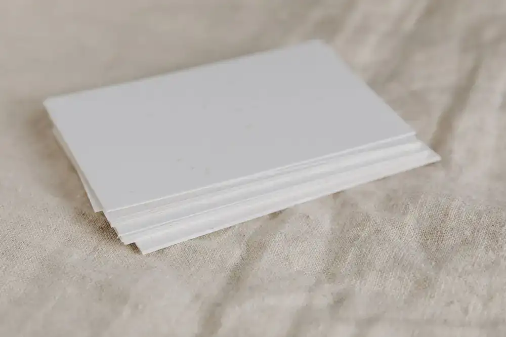 Stacks of thick cotton paper